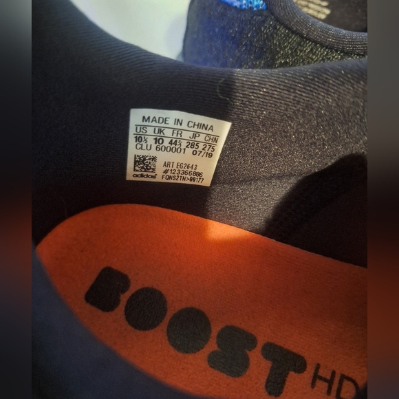 Adidas Black, Orange and Blue Boost HD - Picture 5 of 5